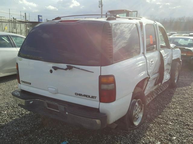 1GNEC13T11R142399 - 2001 CHEVROLET TAHOE C150 WHITE photo 4