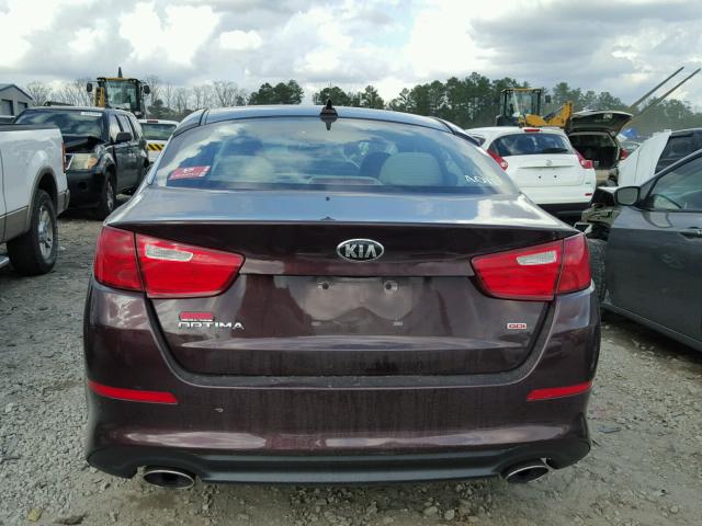 5XXGM4A72EG259326 - 2014 KIA OPTIMA LX BURGUNDY photo 9