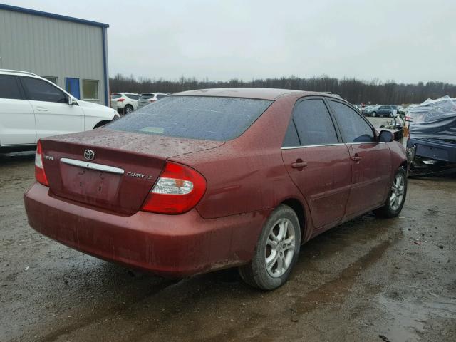 4T1BE32K33U158268 - 2003 TOYOTA CAMRY LE RED photo 4