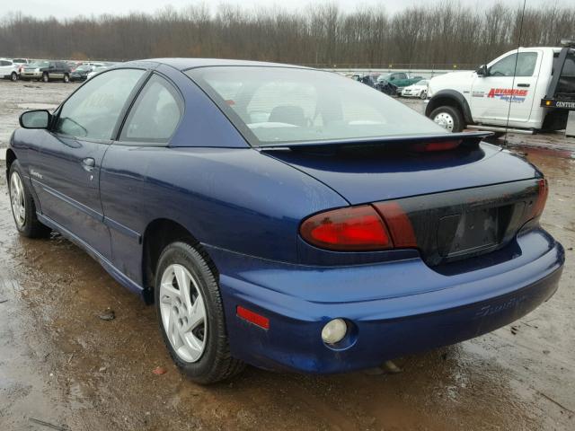 1G2JB124517387338 - 2001 PONTIAC SUNFIRE SE BLUE photo 3