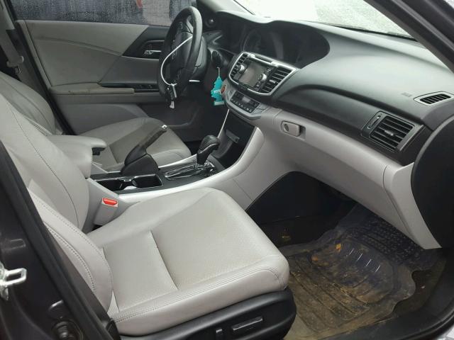 1HGCR2F80DA097116 - 2013 HONDA ACCORD EXL GRAY photo 5