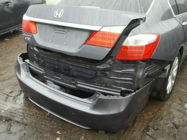 1HGCR2F80DA097116 - 2013 HONDA ACCORD EXL GRAY photo 9