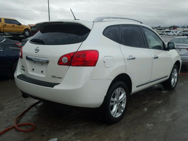 JN8AS5MV4CW376708 - 2012 NISSAN ROGUE S WHITE photo 4