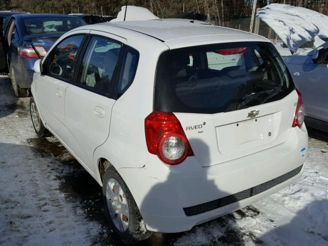 KL1TD66E59B621511 - 2009 CHEVROLET AVEO LS WHITE photo 3