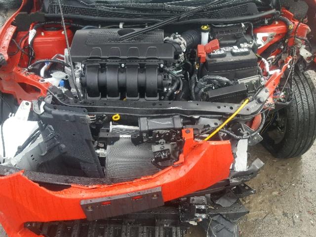 3N1AB7AP9JY224817 - 2018 NISSAN SENTRA S RED photo 7