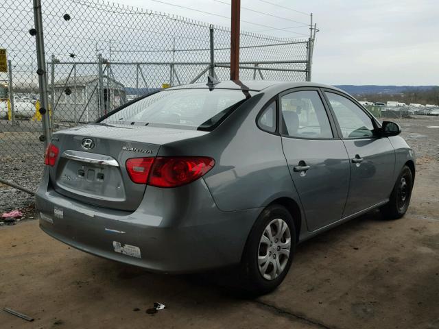 KMHDU4AD4AU945277 - 2010 HYUNDAI ELANTRA BL GRAY photo 4