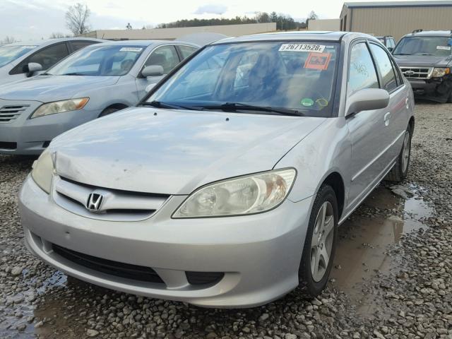 2HGES25784H516689 - 2004 HONDA CIVIC EX SILVER photo 2