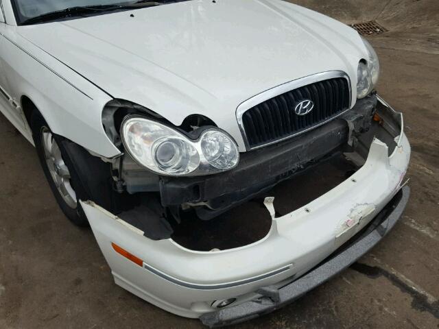 KMHWF35H75A195570 - 2005 HYUNDAI SONATA GLS WHITE photo 9