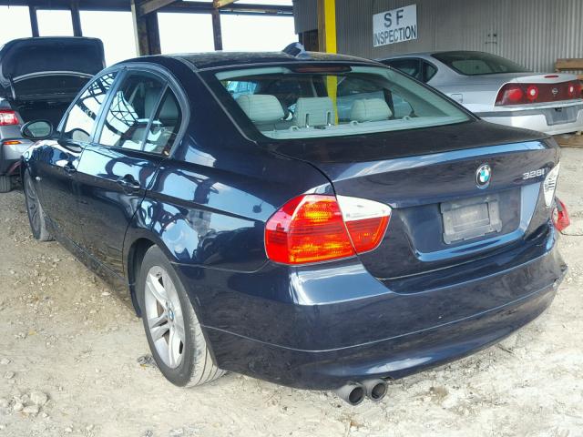 WBAVA33528KX87915 - 2008 BMW 328 I BLACK photo 3