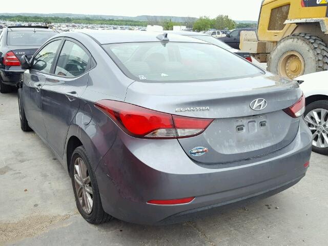 KMHDH4AE0GU623029 - 2016 HYUNDAI ELANTRA SE SILVER photo 3