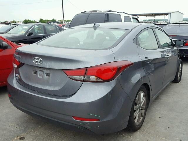 KMHDH4AE0GU623029 - 2016 HYUNDAI ELANTRA SE SILVER photo 4