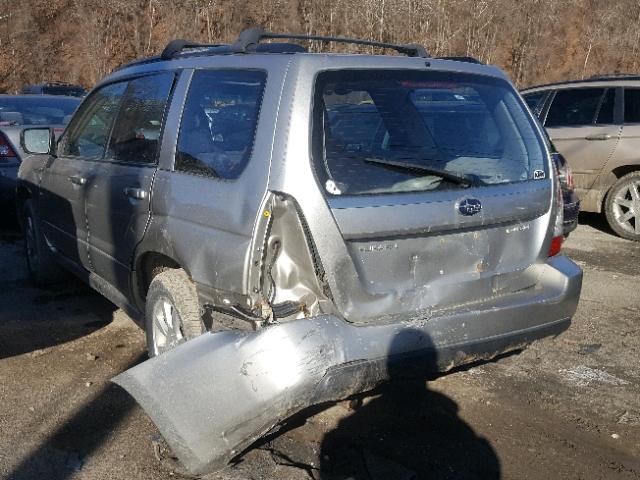 JF1SG65606H752253 - 2006 SUBARU FORESTER 2 SILVER photo 3