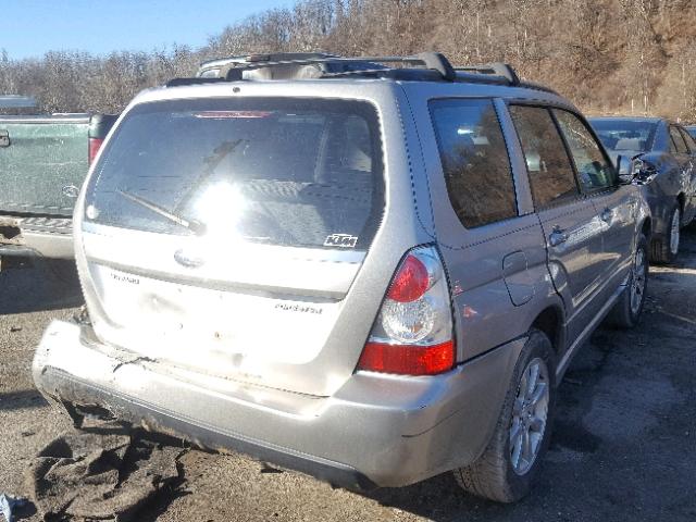 JF1SG65606H752253 - 2006 SUBARU FORESTER 2 SILVER photo 4