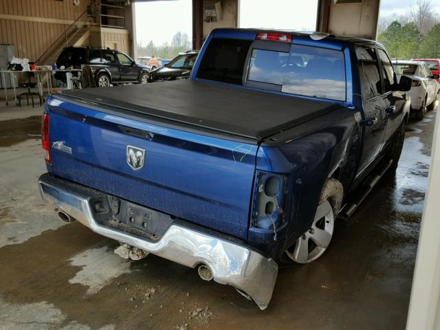 1D7RB1CT0BS677348 - 2011 DODGE RAM 1500 BLUE photo 4