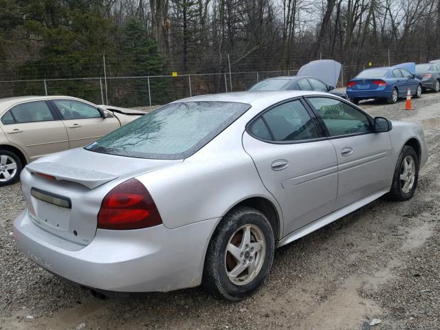 2G2WP522241297935 - 2004 PONTIAC GRAND PRIX SILVER photo 4