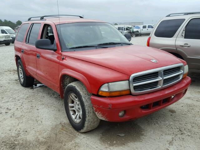 1D4HR48N93F604800 - 2003 DODGE DURANGO SL RED photo 1