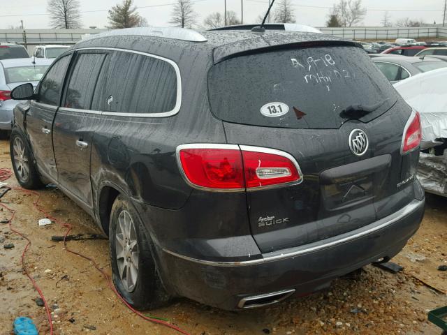 5GAKRBKD2FJ342659 - 2015 BUICK ENCLAVE GRAY photo 3