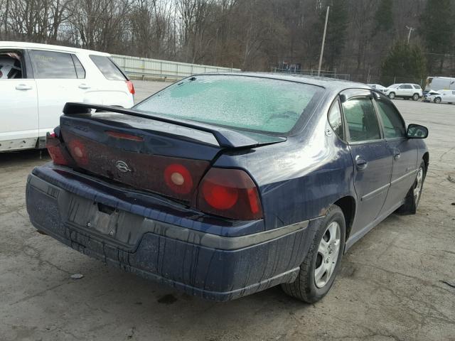 2G1WH55K029139119 - 2002 CHEVROLET IMPALA LS BLUE photo 4