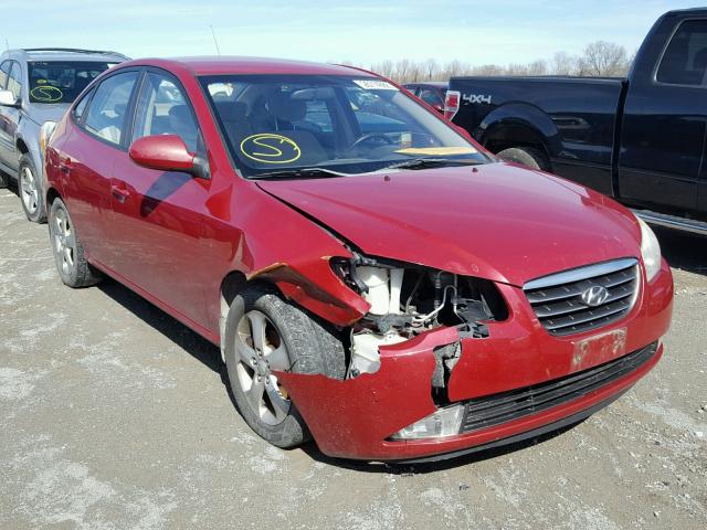 KMHDU46D97U050076 - 2007 HYUNDAI ELANTRA GL RED photo 1