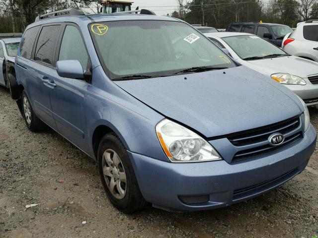 KNDMB233576165188 - 2007 KIA SEDONA EX BLUE photo 1