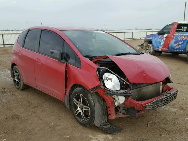 JHMGE88299S058144 - 2009 HONDA FIT RED photo 1