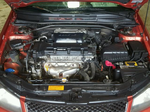 KNAFE121585020070 - 2008 KIA SPECTRA EX ORANGE photo 7