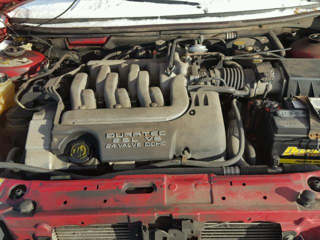 1ZWHT61LXX5652121 - 1999 MERCURY COUGAR V6 RED photo 7