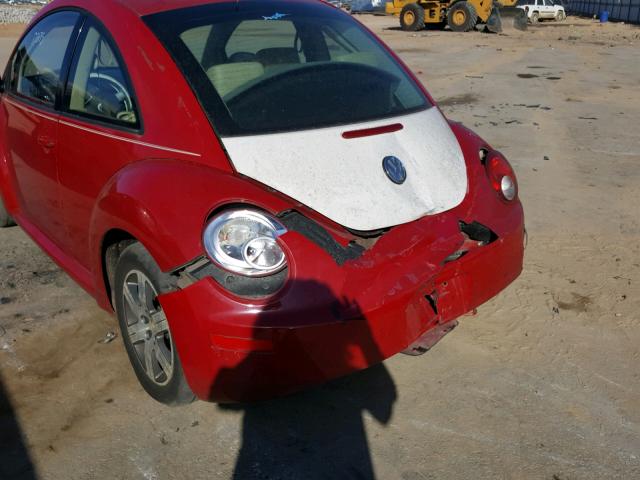 3VWRW31C66M403337 - 2006 VOLKSWAGEN NEW BEETLE RED photo 9