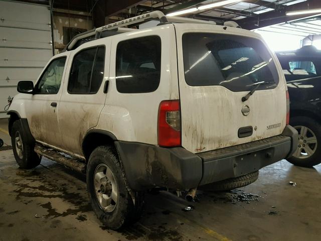 5N1ED28YX2C580354 - 2002 NISSAN XTERRA XE WHITE photo 3