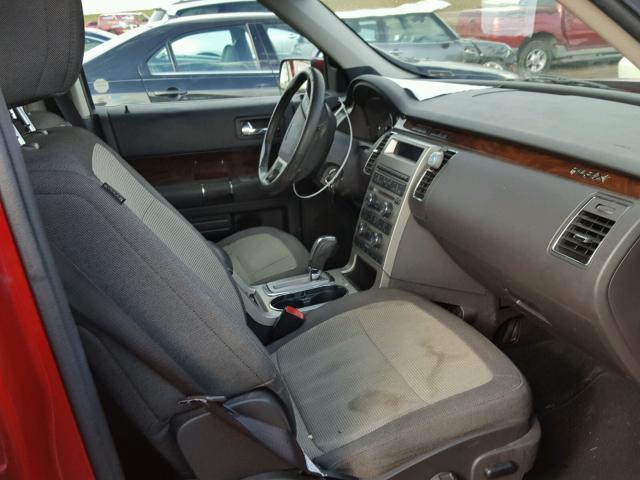 2FMGK5CC3ABB06286 - 2010 FORD FLEX SEL წითელი ფოტო 5