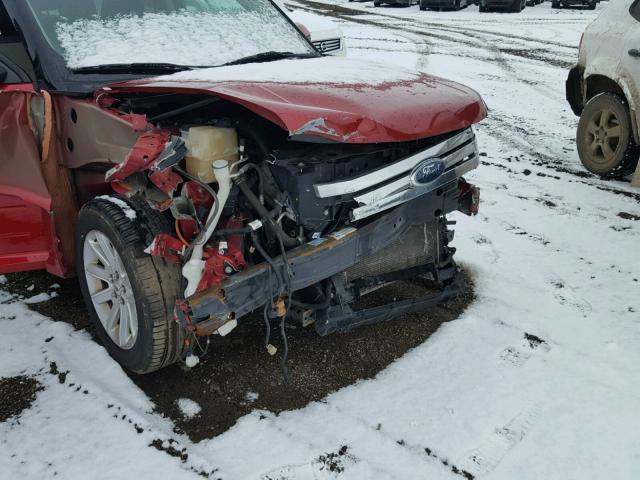 2FMGK5CC3ABB06286 - 2010 FORD FLEX SEL წითელი ფოტო 9