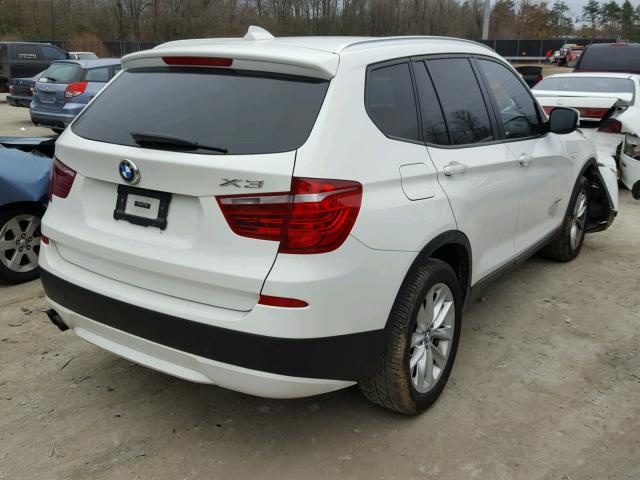 5UXWX9C53D0D01368 - 2013 BMW X3 XDRIVE2 WHITE photo 4