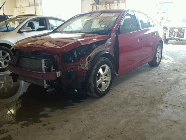 1G1PF5S95B7275856 - 2011 CHEVROLET CRUZE LT RED photo 2