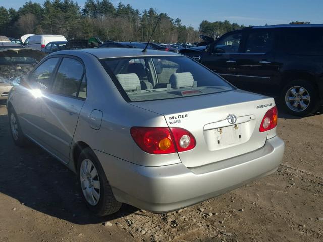 2T1BR32E13C007137 - 2003 TOYOTA COROLLA CE SILVER photo 3