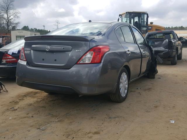 3N1CN7AP7HL854102 - 2017 NISSAN VERSA S GRAY photo 4