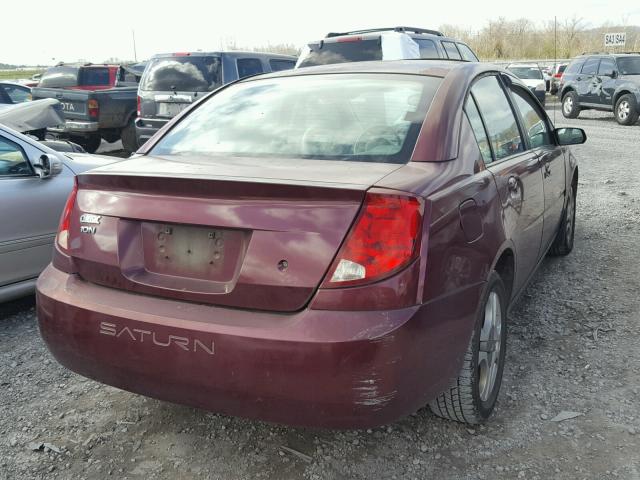 1G8AL52F73Z172322 - 2003 SATURN ION LEVEL MAROON photo 4