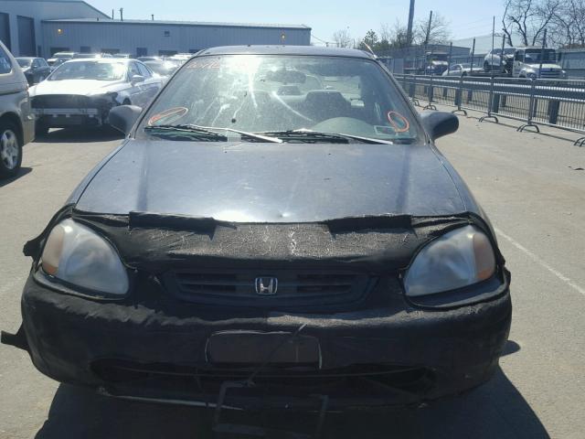 1HGEJ6222WL030923 - 1998 HONDA CIVIC DX BLACK photo 9