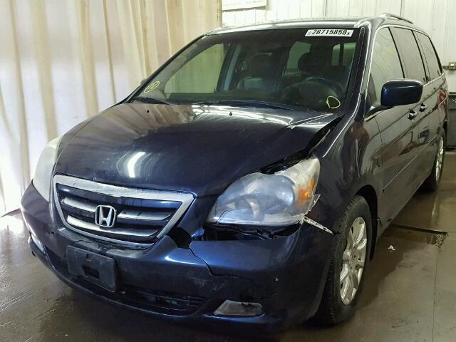 5FNRL38856B030308 - 2006 HONDA ODYSSEY TO BLUE photo 2