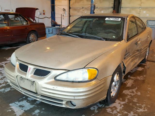 1G2NF52T01C142457 - 2001 PONTIAC GRAND AM S GOLD photo 2