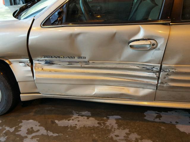 1G2NF52T01C142457 - 2001 PONTIAC GRAND AM S GOLD photo 9