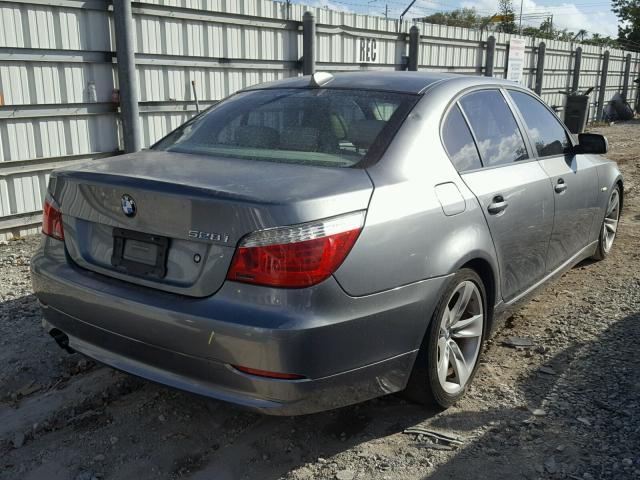 WBANU53508C114019 - 2008 BMW 528 I SILVER photo 4