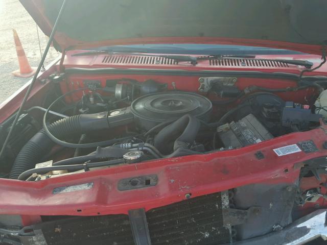 1B7GL23Y3SS382213 - 1995 DODGE DAKOTA RED photo 7