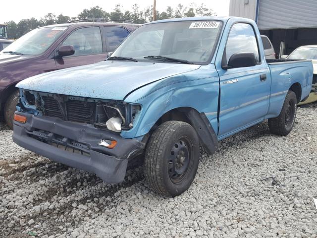 4TANL42N3TZ089412 - 1996 TOYOTA TACOMA BLUE photo 2