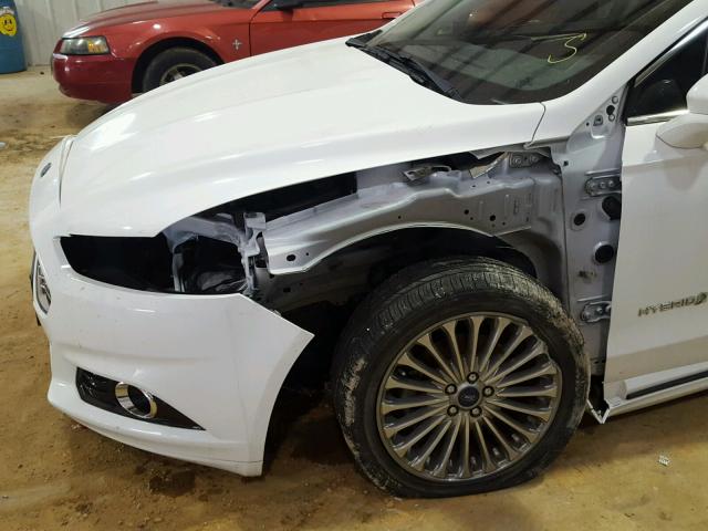 3FA6P0RU2ER301085 - 2014 FORD FUSION TIT WHITE photo 9