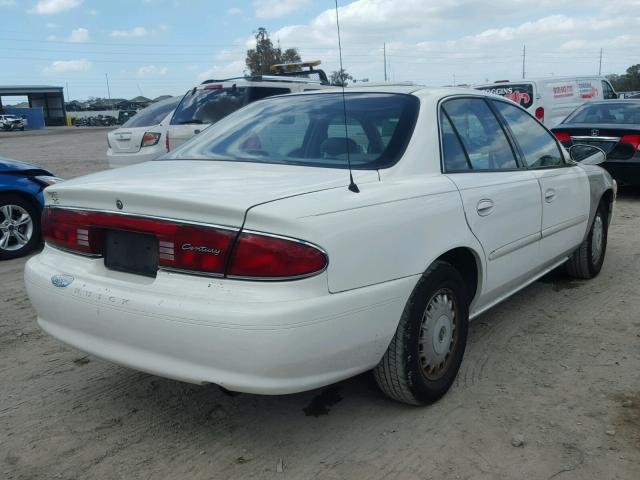 2G4WS52J241315735 - 2004 BUICK CENTURY CU WHITE photo 4