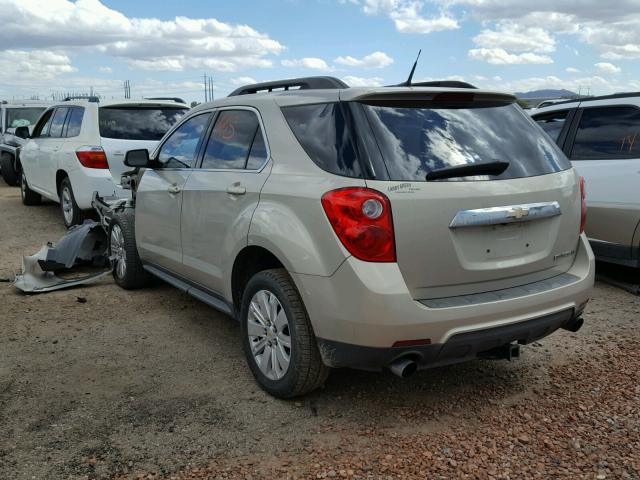 2CNFLDE55B6407895 - 2011 CHEVROLET EQUINOX LT GOLD photo 3