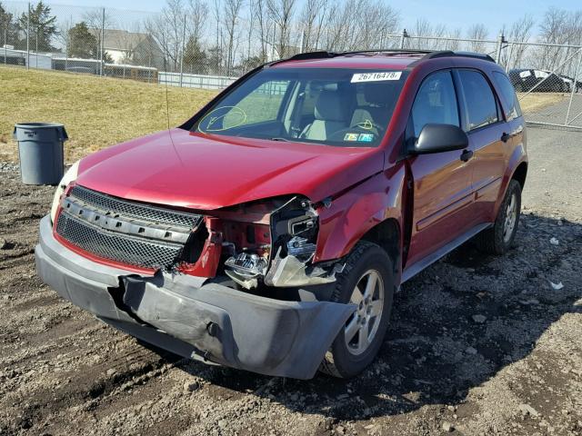 2CNDL23F756004772 - 2005 CHEVROLET EQUINOX LS RED photo 2