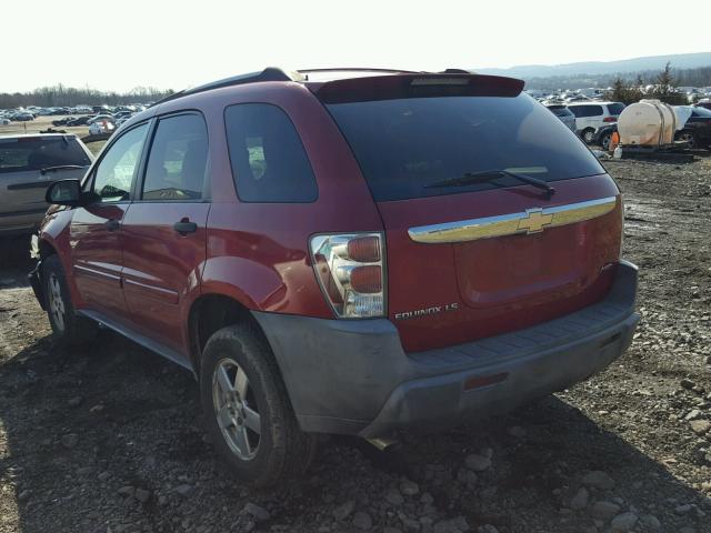 2CNDL23F756004772 - 2005 CHEVROLET EQUINOX LS RED photo 3