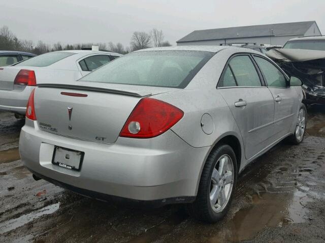 1G2ZH58N574127945 - 2007 PONTIAC G6 GT SILVER photo 4