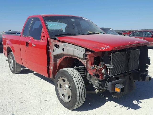 1FTRF12277KC35715 - 2007 FORD F150 RED photo 1